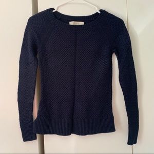 Navy Blue Sweater Top